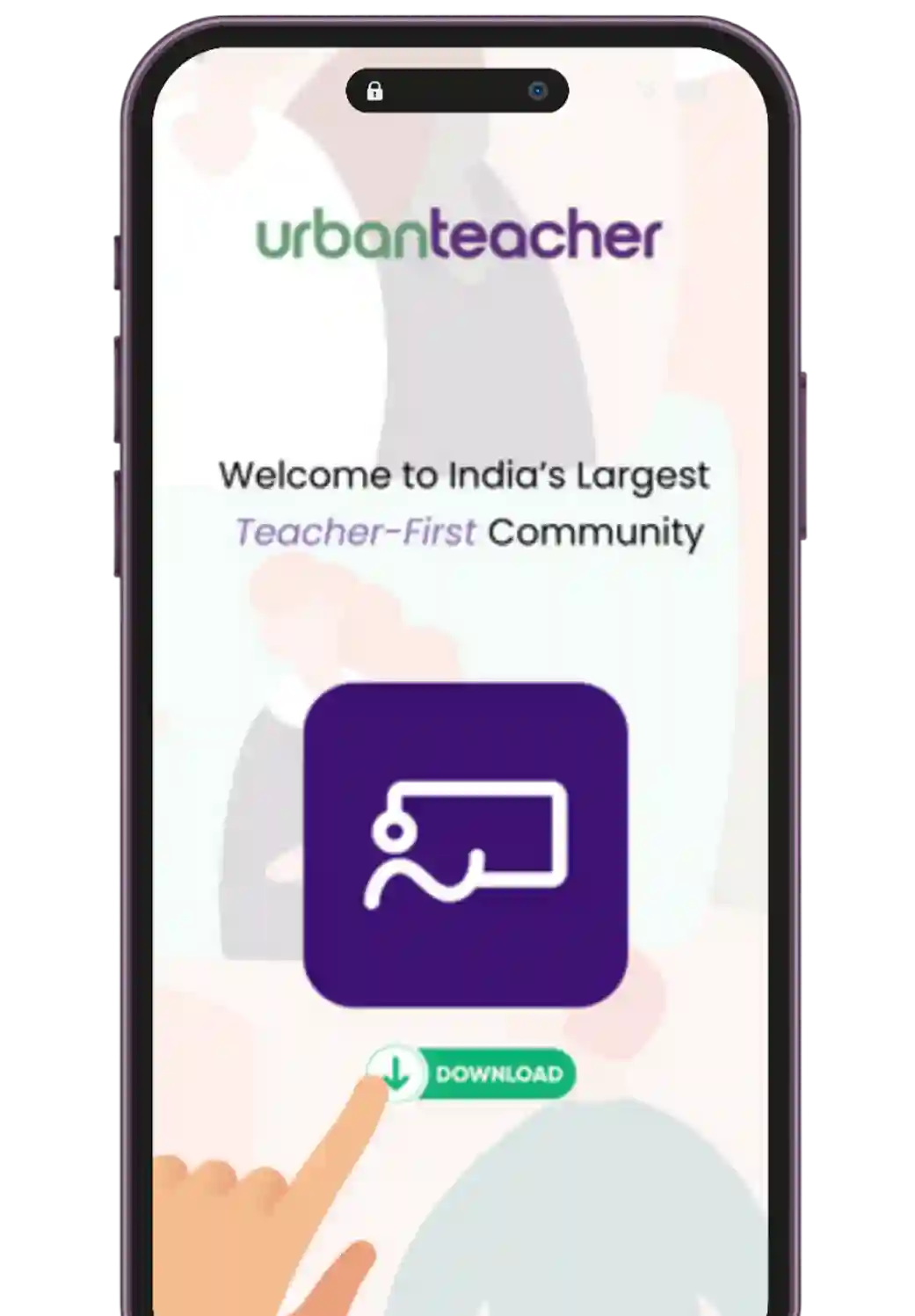 Urban Teacher App Phone Mockup
