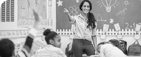 Teachers engaging in a classroom